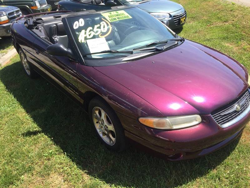 2000 Chrysler Sebring for sale at H & H Auto Sales in Athens TN