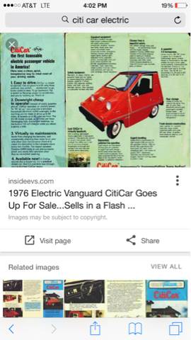 1976 Electric car City car