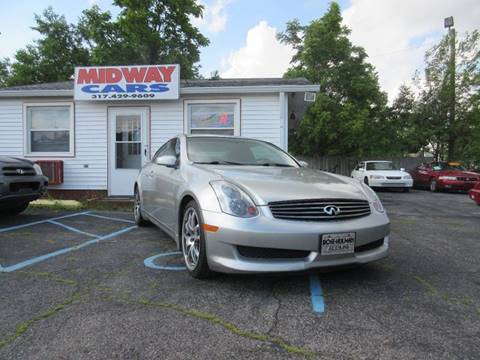 2005 Infiniti G35 for sale at Midway Cars LLC in Indianapolis IN