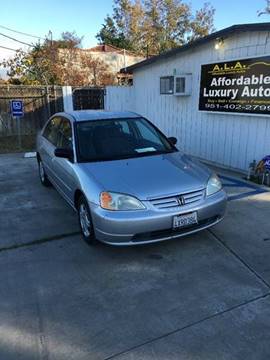 2002 Honda Civic for sale at Affordable Luxury Autos LLC in San Jacinto CA
