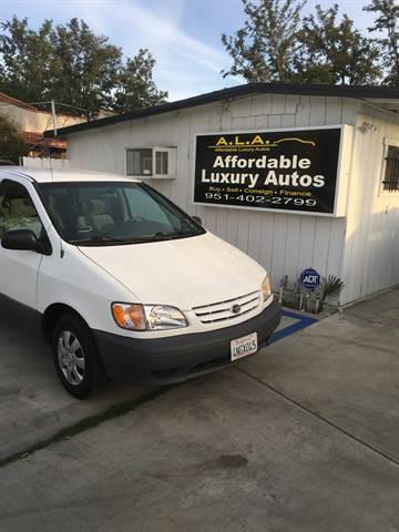 2001 Toyota Sienna for sale at Affordable Luxury Autos LLC in San Jacinto CA