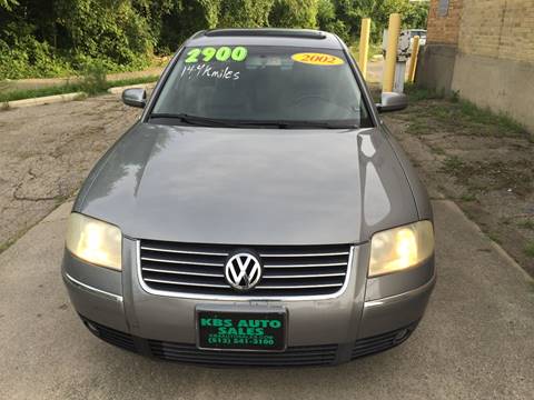 2002 Volkswagen Passat for sale at KBS Auto Sales in Cincinnati OH