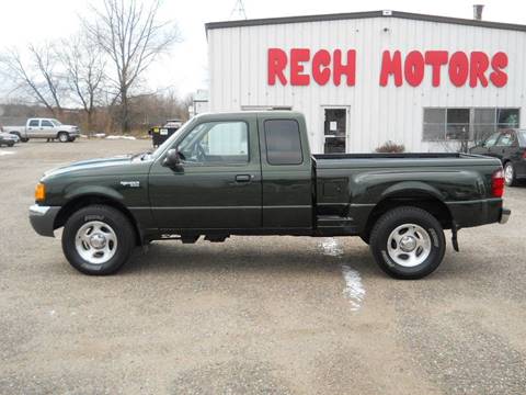 2001 Ford Ranger for sale at Rech Motors in Princeton MN