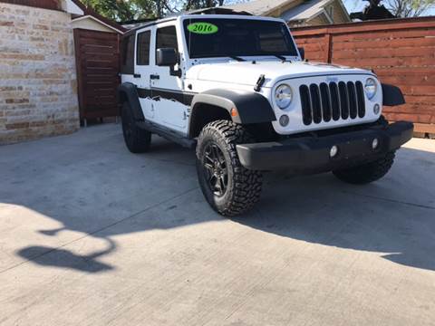 2016 Jeep Wrangler Unlimited for sale at Speedway Motors TX in Fort Worth TX