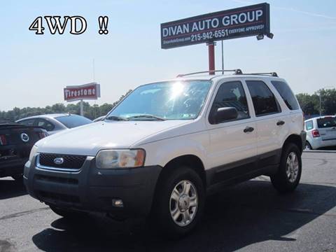 2003 Ford Escape for sale at Divan Auto Group in Feasterville Trevose PA