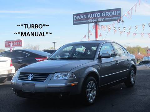 2003 Volkswagen Passat for sale at Divan Auto Group in Feasterville Trevose PA