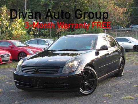 2004 Infiniti G35 for sale at Divan Auto Group in Feasterville Trevose PA