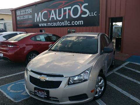 2012 Chevrolet Cruze for sale at MC Autos LLC in Pharr TX