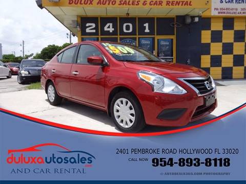2015 Nissan Versa for sale at Dulux Auto Sales Inc & Car Rental in Hollywood FL