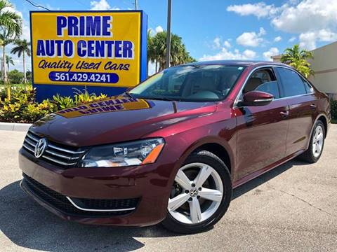 2012 Volkswagen Passat for sale at PRIME AUTO CENTER in Palm Springs FL