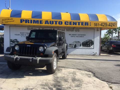 2008 Jeep Wrangler Unlimited for sale at PRIME AUTO CENTER in Palm Springs FL