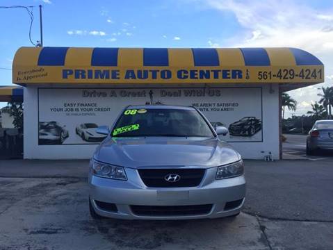 2008 Hyundai Sonata for sale at PRIME AUTO CENTER in Palm Springs FL