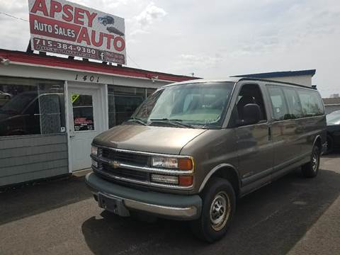 2000 Chevrolet Express Passenger for sale at Apsey Auto in Marshfield WI