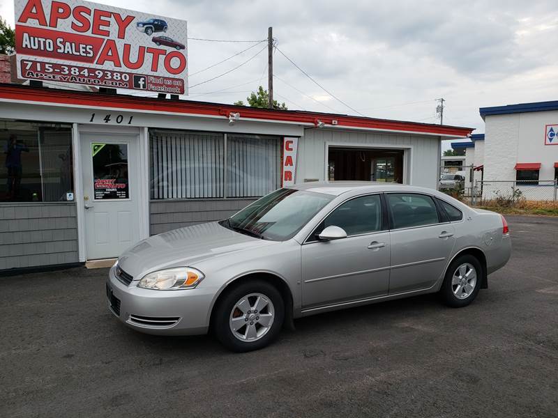 2007 Chevrolet Impala for sale at Apsey Auto 2 in Marshfield WI