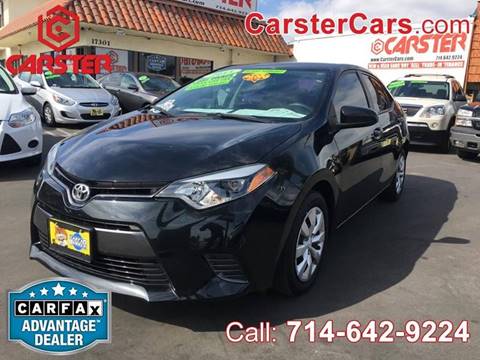 2015 Toyota Corolla for sale at CARSTER in Huntington Beach CA