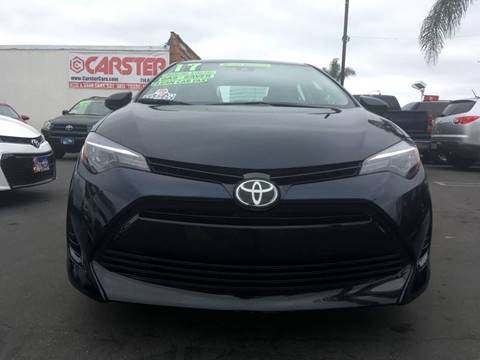 2017 Toyota Corolla for sale at CARSTER in Huntington Beach CA