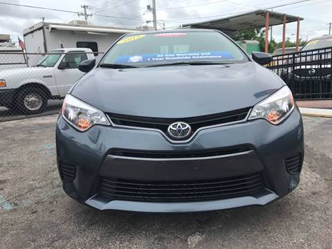 2016 Toyota Corolla for sale at MIAMI AUTO LIQUIDATORS in Miami FL