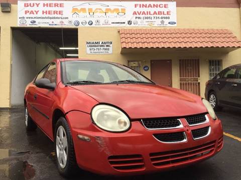 2003 Dodge Neon for sale at MIAMI AUTO LIQUIDATORS in Miami FL