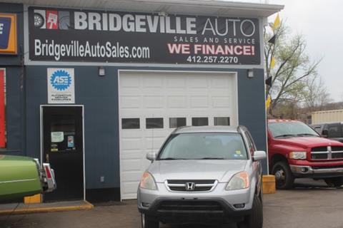 2003 Honda CR-V for sale at Bridgeville Auto Sales in Bridgeville PA