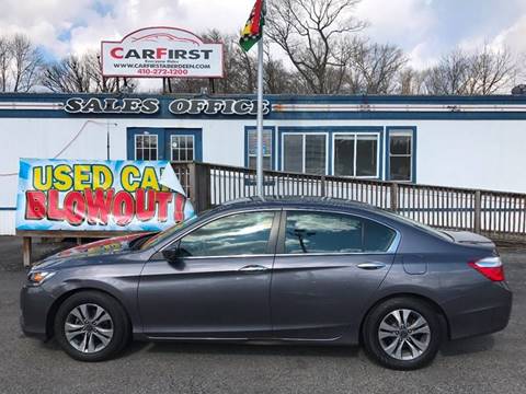 2014 Honda Accord for sale at CARFIRST ABERDEEN in Aberdeen MD