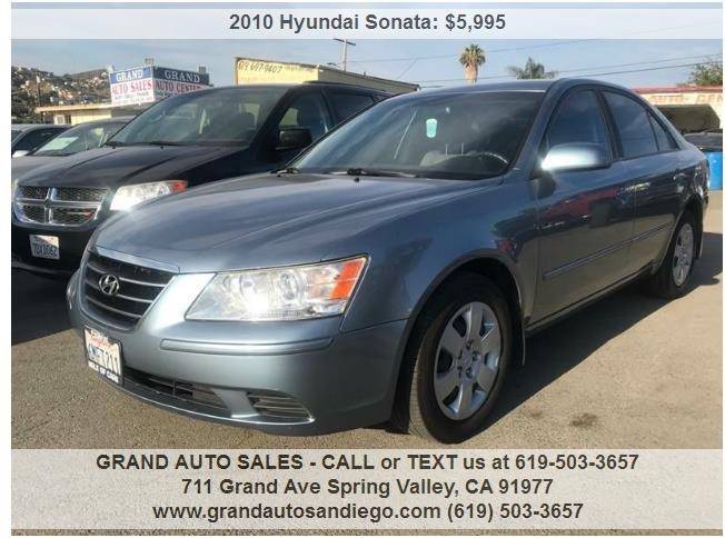2010 Hyundai Sonata for sale at GRAND AUTO SALES - CALL or TEXT us at 619-503-3657 in Spring Valley CA