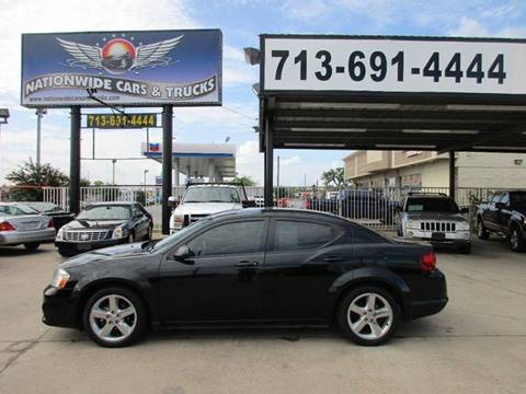 2013 Dodge Avenger for sale at Nationwide Cars And Trucks in Houston TX