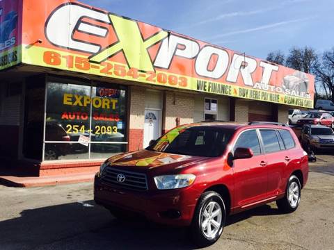 2008 Toyota Highlander for sale at EXPORT AUTO SALES, INC. in Nashville TN