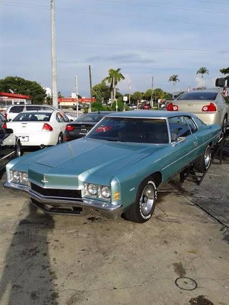 1972 Chevrolet Impala for sale at Car Mart Leasing & Sales in Hollywood FL