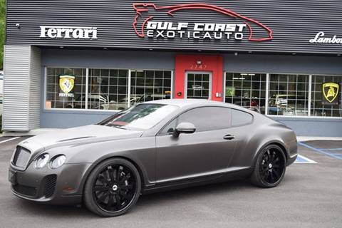 2010 Bentley Continental Supersports for sale at Gulf Coast Exotic Auto in Biloxi MS