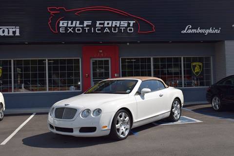 2008 Bentley Continental GTC for sale at Gulf Coast Exotic Auto in Gulfport MS