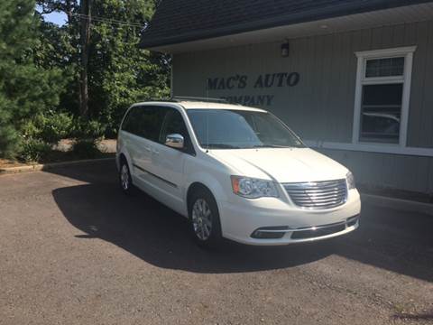 2012 Chrysler Town and Country for sale at MAC'S AUTO COMPANY in Nanticoke PA