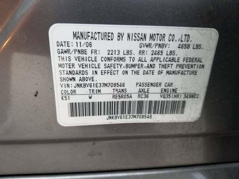 2007 Infiniti G35 Sport (image 16)