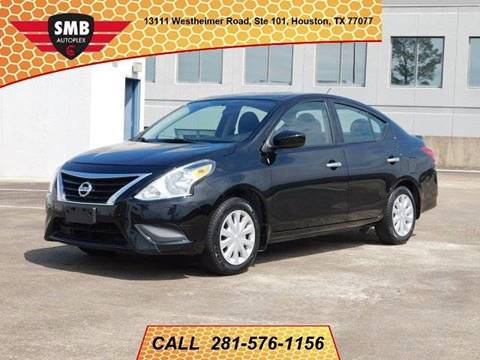 2015 Nissan Versa for sale at SMB AutoPlex in Houston TX