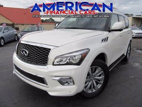 2017 Infiniti QX80 for sale at American Financial Cars in Orlando FL
