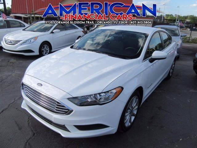 2017 Ford Fusion Hybrid for sale at American Financial Cars in Orlando FL