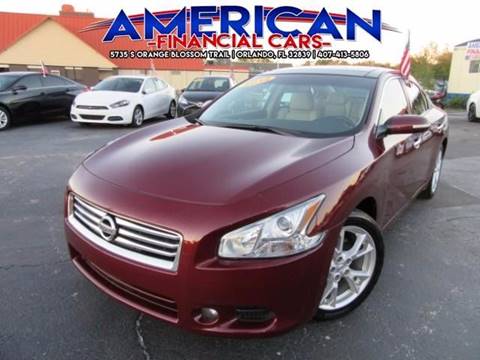 2013 Nissan Maxima for sale at American Financial Cars in Orlando FL