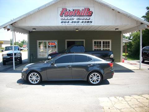2006 Lexus IS 350 for sale at Foothills Used Cars LLC in Campobello SC