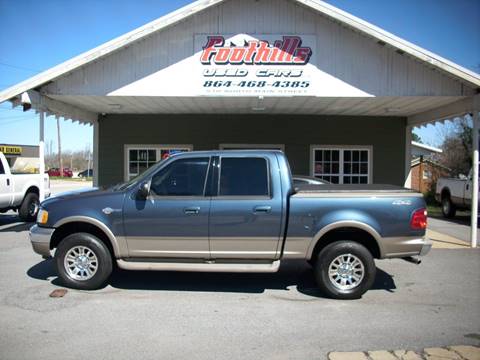 2002 Ford F-150 for sale at Foothills Used Cars LLC in Campobello SC