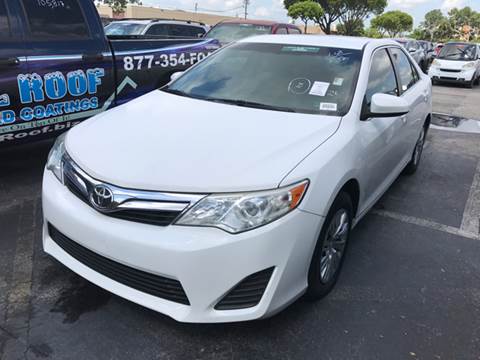 2012 Toyota Camry for sale at FLORIDA CAR TRADE LLC in Davie FL