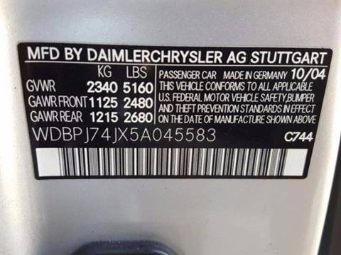 2005 Mercedes-Benz CL-Class CL 55 AMG