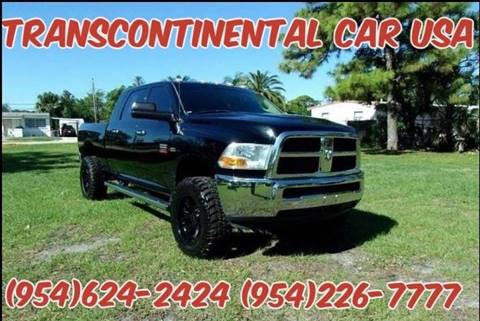 2012 RAM Ram Pickup 2500 for sale at Transcontinental Car USA Corp in Fort Lauderdale FL