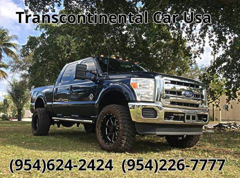2013 Ford F-350 Super Duty for sale at Transcontinental Car USA Corp in Fort Lauderdale FL
