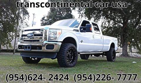 2012 Ford F-350 Super Duty for sale at Transcontinental Car USA Corp in Fort Lauderdale FL