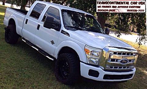 2011 Ford F-250 Super Duty for sale at Transcontinental Car USA Corp in Fort Lauderdale FL