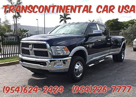 2012 RAM Ram Pickup 3500 for sale at Transcontinental Car USA Corp in Fort Lauderdale FL