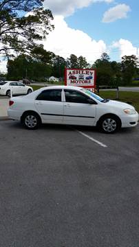 2007 Toyota Corolla for sale at Ashley Motors Inc. in Jacksonville NC