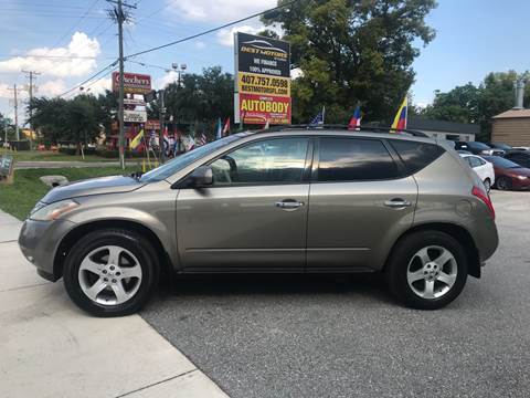 2003 Nissan Murano for sale at BEST MOTORS OF FLORIDA in Orlando FL