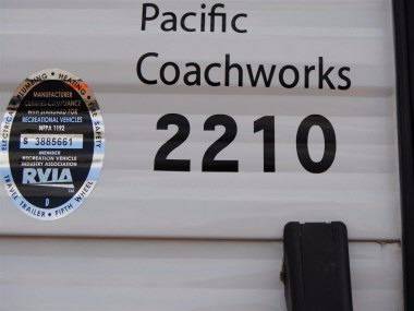 2016 Pacific Coachworks Sea Breeze 2210