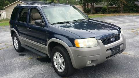 2002 Ford Escape for sale at Happy Days Auto Sales in Piedmont SC