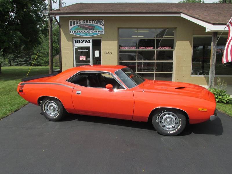 1972 Plymouth Barracuda for sale at Ross Customs Muscle Cars LLC in Goodrich MI